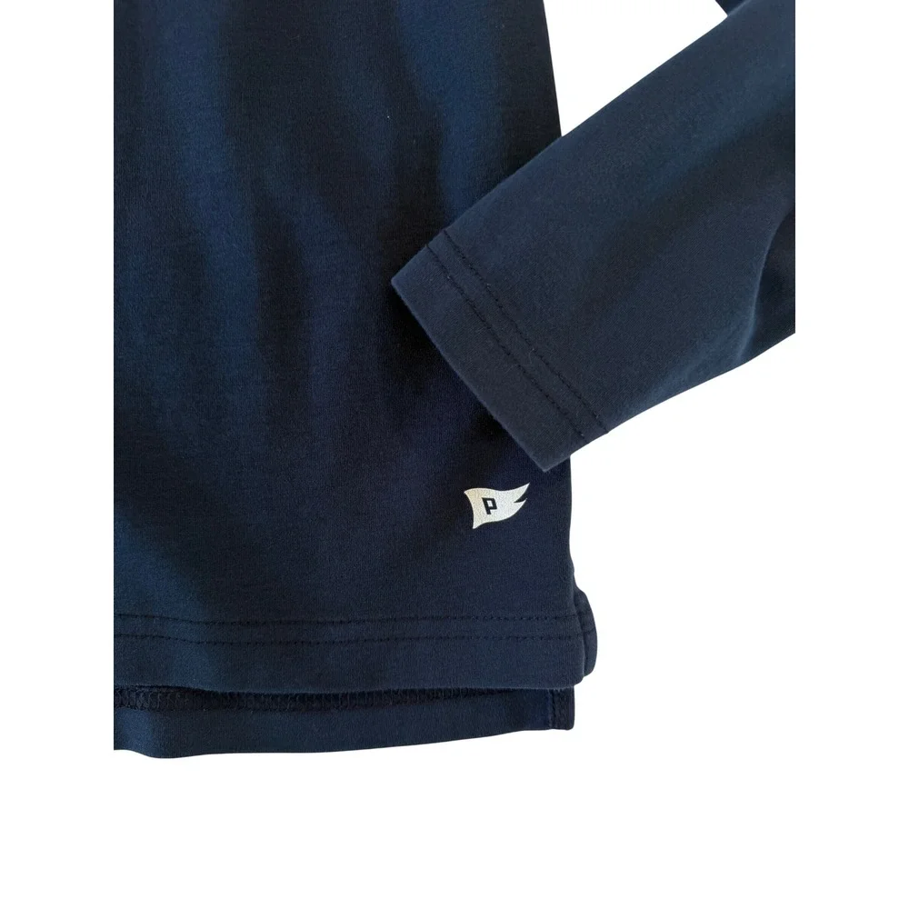 Pedal Kids Navy Blue Quarter Zip Pullover Long Sleeve Shirt Sweater Boys Size 8